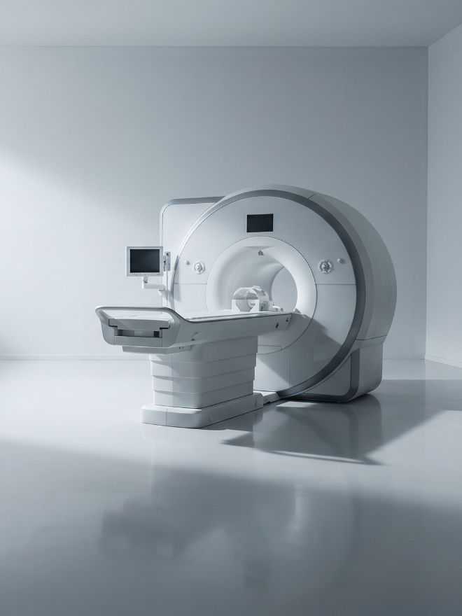 MRI scanner in a clinical suite